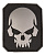 Патч 3D SKULL Mil-Tec LG (7,6x6,3), цвет Black