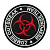 Шеврон Zombie Outbreak Response Team Biohazard, красный/чёрный