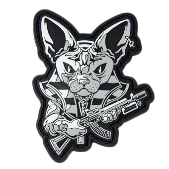 Патч "Земля Воинов: Котик №16 Разведоса", цвет серый