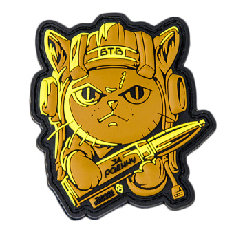 Патч "Земля Воинов: Котик №9 Танкист"